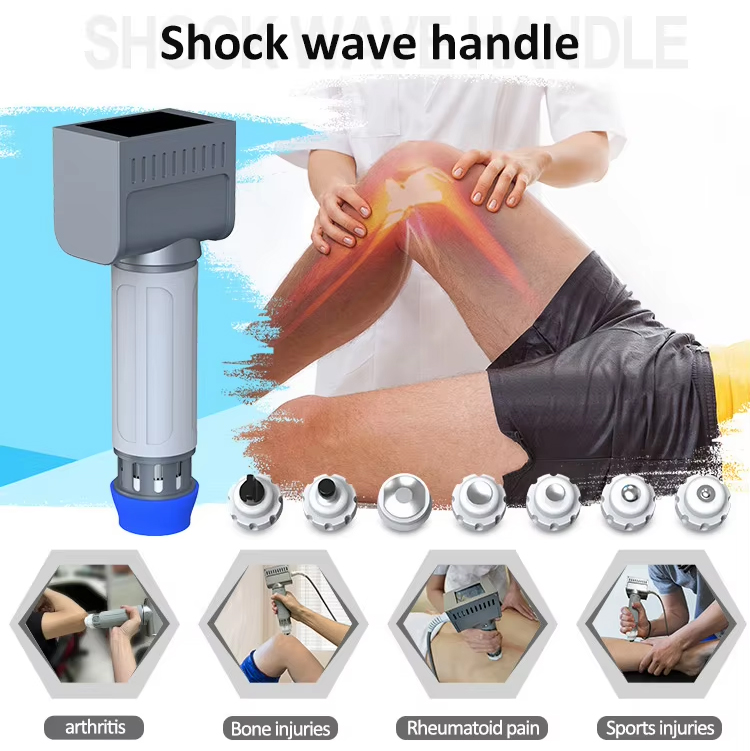 4 in 1 ESWT Extracorporeal Shockwave Physiotherapy Muscle Bone Joint Injury Rehabilitation 448K RF Tecar Skin Rejuvenation Maxlipo Red Laser Machine