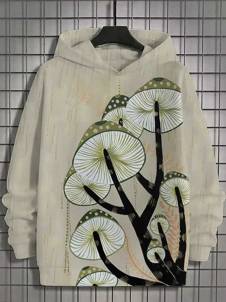 Mens Hoodies Anime Beast Printed Sportswear Harajuku Hoodies Pullover Casual Y2k Street Clothing Top Mens Clothing W241230