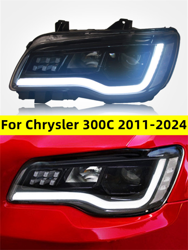 LED Headlights For Chrysler 300C 2011-2024 LED Daytime Lights Front Lamp LED Headlight Turn Signal Light