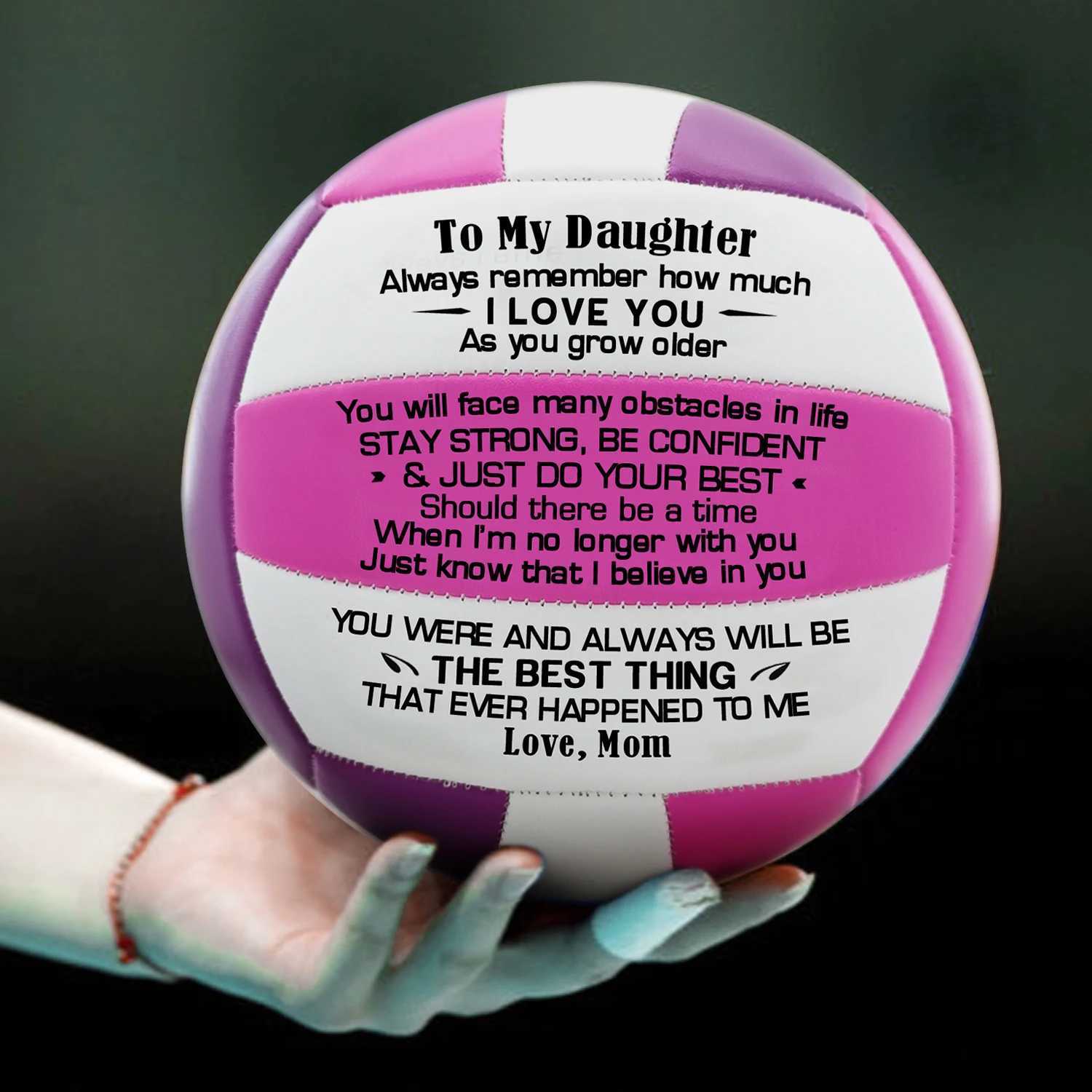 Mom To My Daughter Gifts Soft Volleyball Professional Training Competition BallBest Gifts For To Beloved DaughterXJ241230