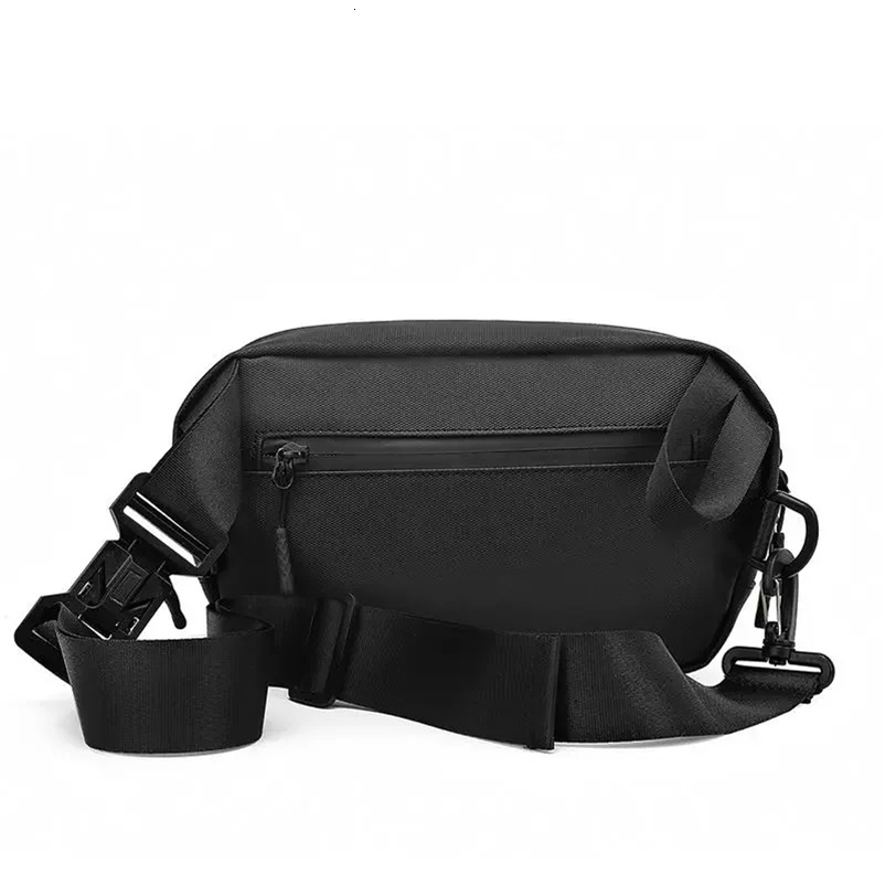 Hard Case PVC Chest Bag Mens Large Capacity Waterproof Anti-scratch Crossbody Bag Multi-functional Magnetic Clasp Shoulder Bag 241228