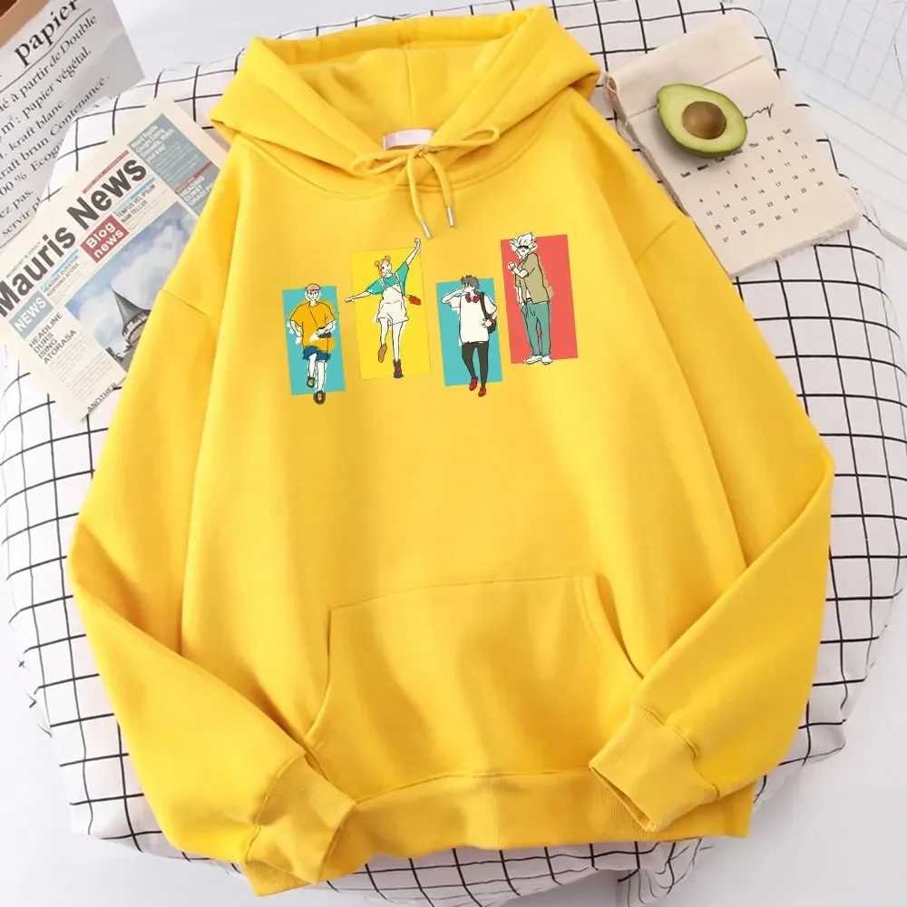 Mens Autumn/Winter Wool Hoodie Jujutsu Kaisen Manga Anime Printing Hoodie Pocket Zipper Clothing Fashion Warm Hoodie W241230