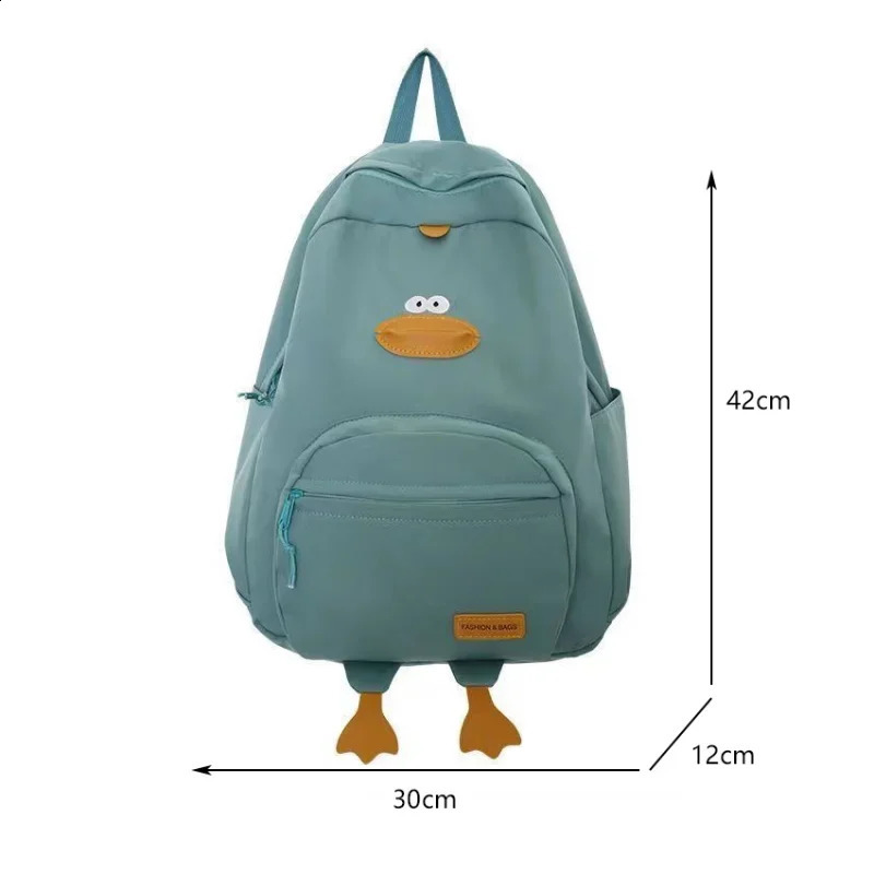 Cartoon Duck Backpack Cute Travel Bag Female College Student Versatile Korean Edition Girls School Bag 241230