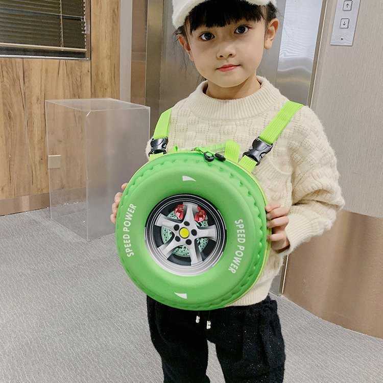New Korean Version Children's Backpack Tire Fashion Design Kindergarten Backpack Boys' Backpack Hard Shell