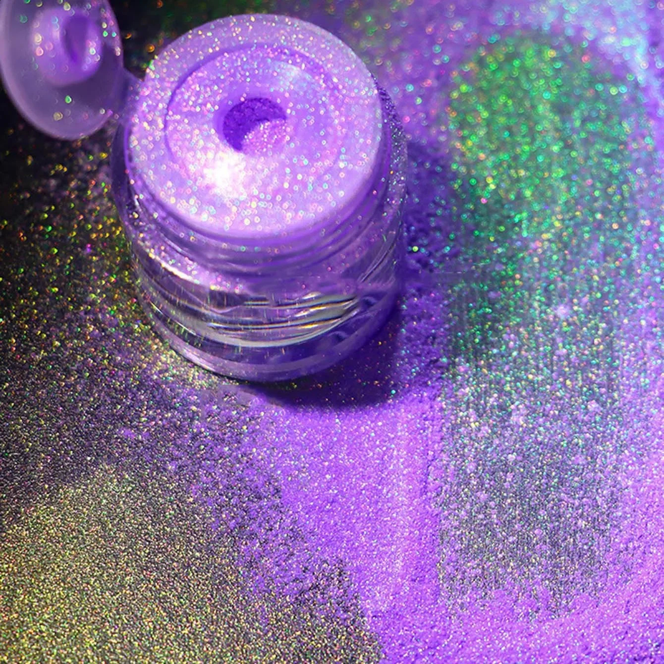 Chameleon chrome nail art pigment mirror powder eye shadow dipped in magic decolorization powder resin coloring jewelry making dye tools 241230