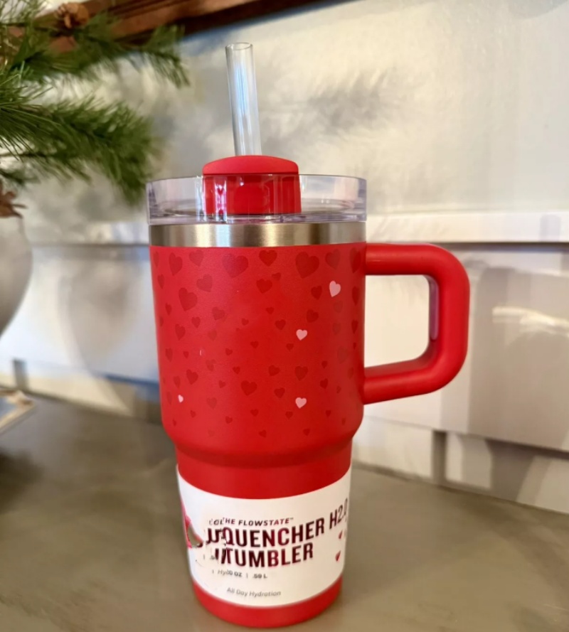 US Warehouse 40oz 14oz Tumblers With Bow Cap LOVE SHACK FANCY Cups Christmas Limited MUg Ruby Sweet Hearts X Exclusive Red Valentine GiftXJ250307