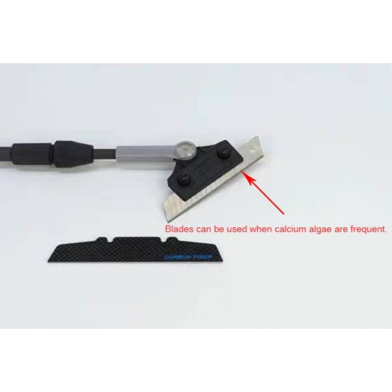 Newly carbon fiber BUBBLE-MAGUS BM aquarium brush fish tank cleaning tool extended blade algae removal tool 30-60cm