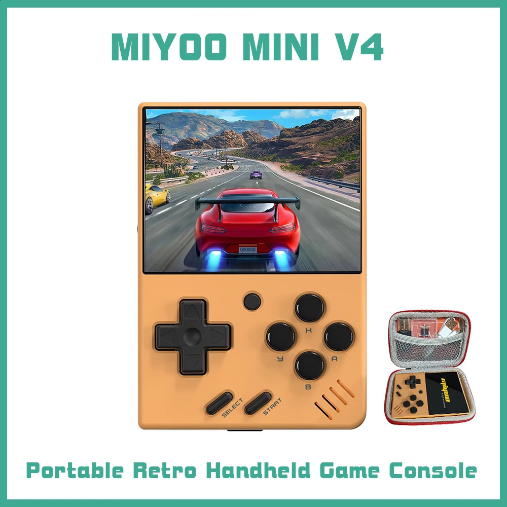 MIYOO MINI V4 PortableRetro Handheld Game Console 2.8Inch IPS Screen Video Game Consoles Linux System Classic Gaming Emulator 241226
