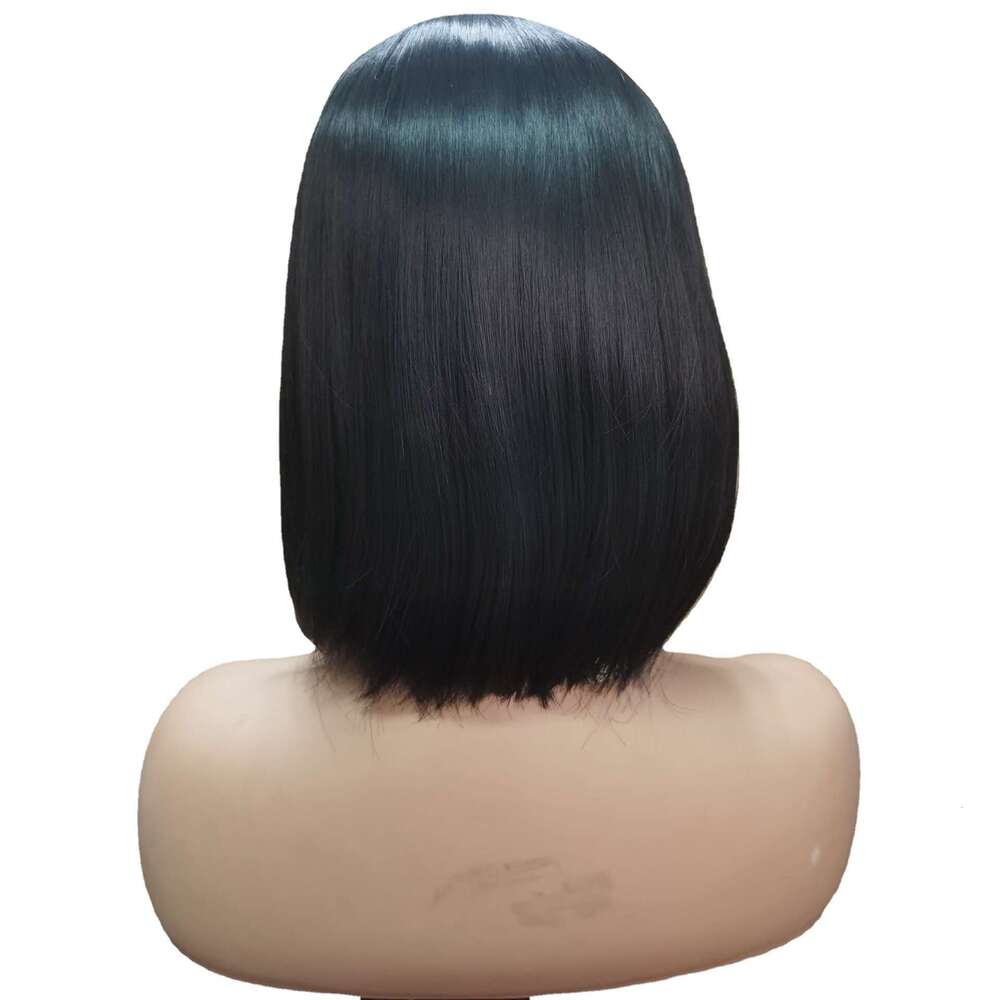 Lace Front Wig Cover T Shape T-Shaped Front Lace Bob Wig For Women, Black Headband, High-Temperature Spun And Hand Woven Wigs Kq2 Kq2