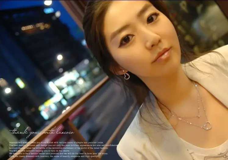 New 925 sterling silver zircon heart-shaped necklace pendant fashionable sterling silver jewelry statement Bijoux for women W241230