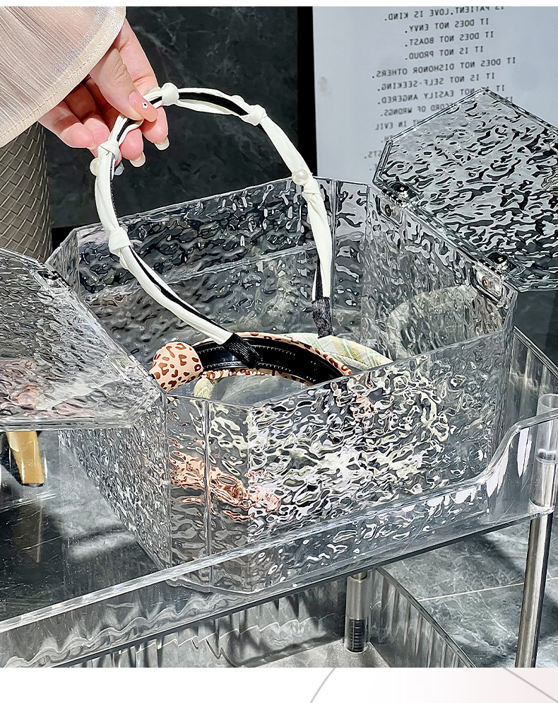 Hexagonal Luminous Storage Box (Single Box) Transparent