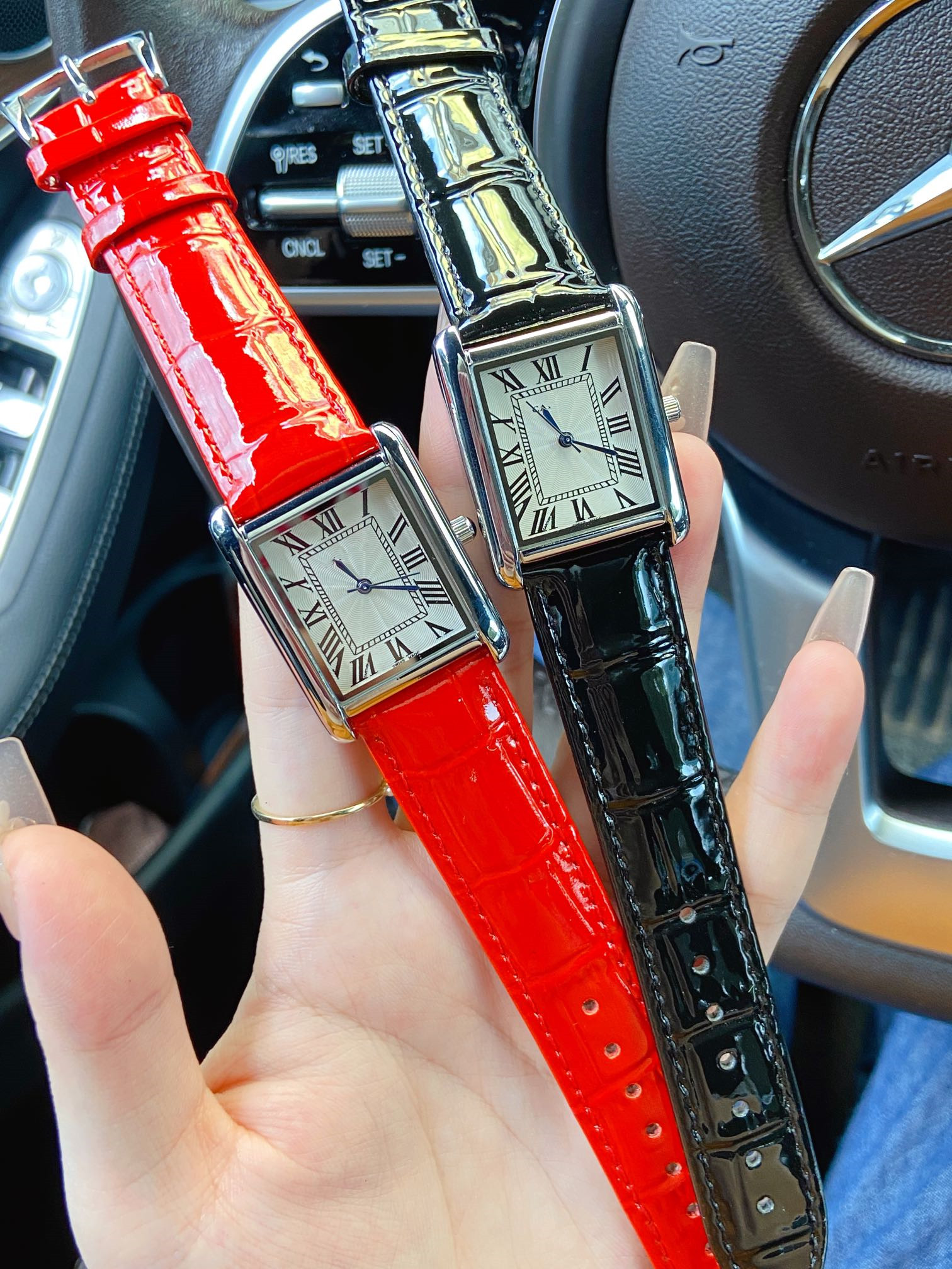Designer Luxury fashion women tank watches stainless steel square fashion style watch lady quartz movement stainless steel strap casual womens wristwatches #985