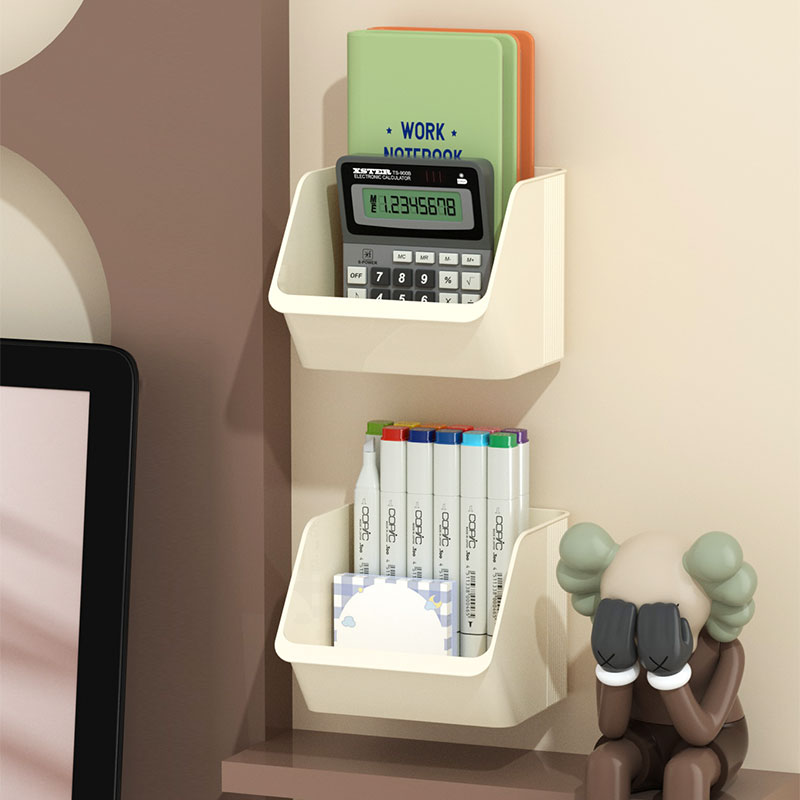 Modern Two Tier Wall-Mounted Cabinet for Home Office Organization