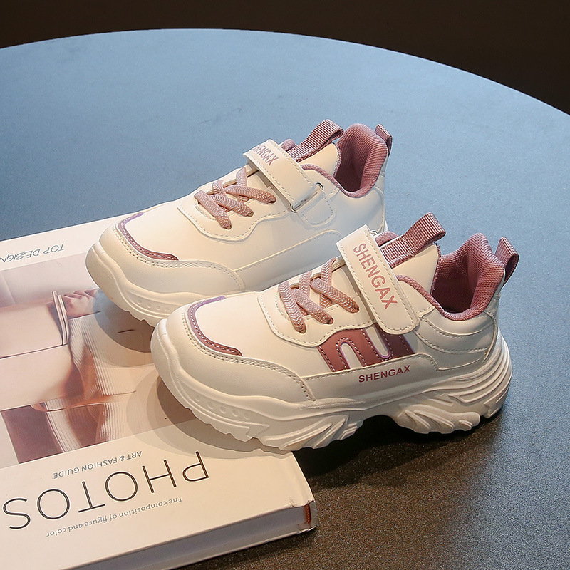 Youth Shoes Leather Comfortable Fashion Kids Sneakers Kidsnest Boys Girls Sport Toddler Shoes Sneakers For Child Sizes US9C-US4Y