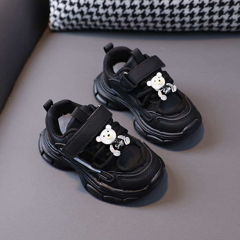 Kids Shoes for Boys Girls Sports Shoes New 2025 Cartoon Bear Children Shoes Happysteps Leisure Soft Kids Sneakers Non-slip Cute Baby Toddler Shoes Siz