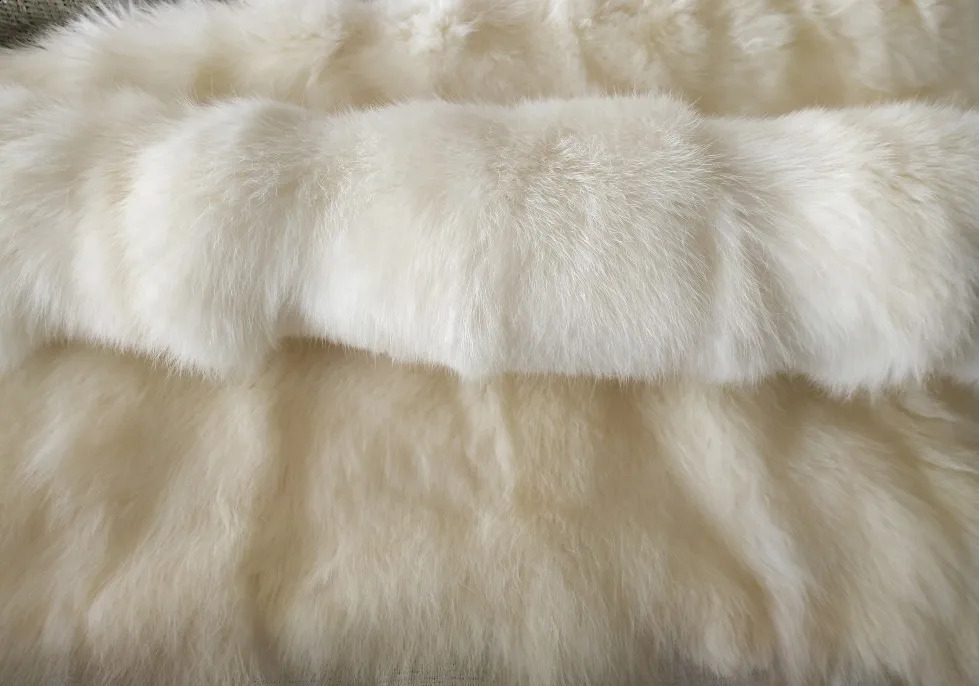 Full pelt rabbit skin plate real leather fur blanket parka lining clothing fabric 241224Z