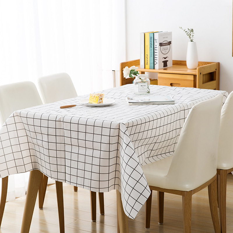 Waterproof and Oil-proof Leave-in Fabric Fresh Dining Table Cloth Square Rectangular Tablecloth