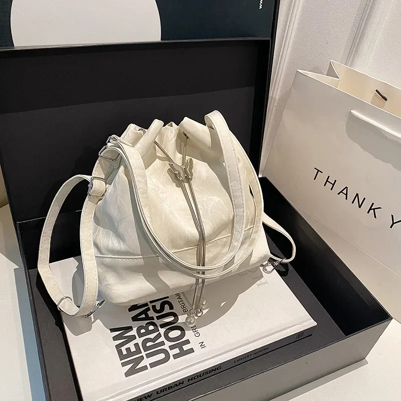 Women's Shoulder High Sense Versatile Foreign Style Underarm Bucket Bag