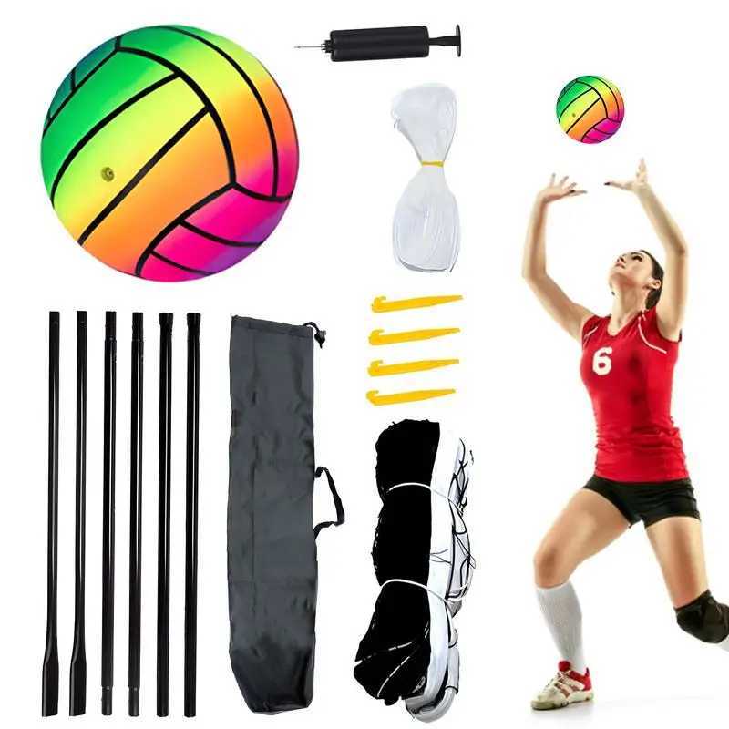 Beach Volleyball Net Backyard Volleyball Net Badminton Net Rack Volleyball Nets With Portable Storage Bag ForXJ241230