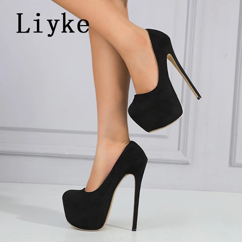 Hlieny Spring Women Pumps Fashion Platform Round Toe Shallow Slingback High Heels Pole Dance Shoes Ladies Party Dress Stiletto 241230