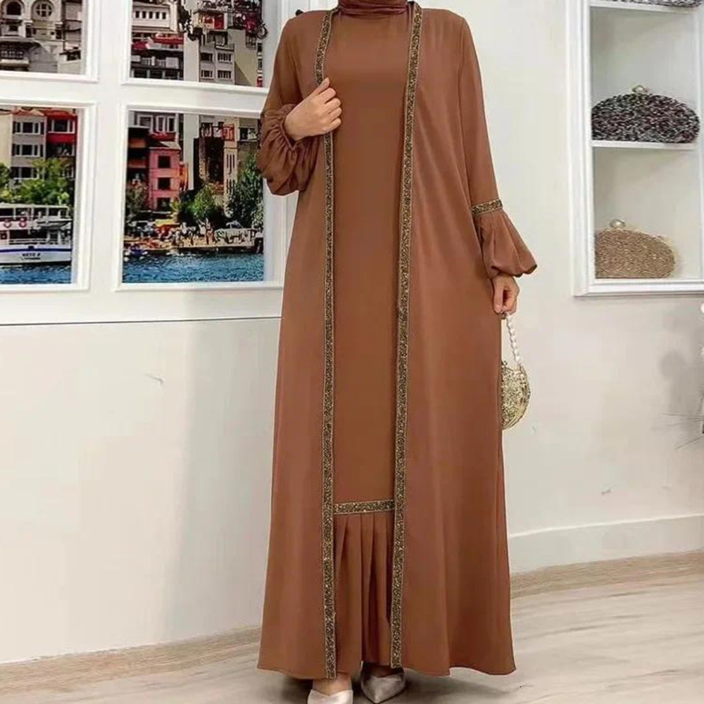 Ethnic Clothing Ethnic Clothing Eid Abaya Dubai Modest Turkey Muslim Long Dress For Women Arabic Sequin Islamic Dresses Evening Party Gown Moroccan Ka
