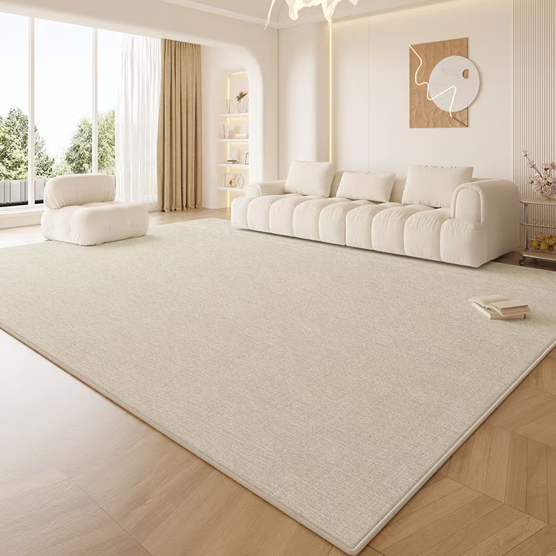 flower-3745-70-518- LLBB-Beige Minimalist Striped Carpet Large Area Living Room Carpets Comfortable Soft