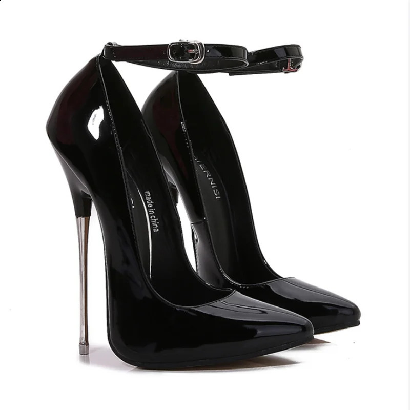 Extreme Hihg Heels 16cm Ladies Metal Heel Pumps Multicolor Hihg Heeled Shoes Women Pole Dancing Fetish Heels Model Show Big Size 241230