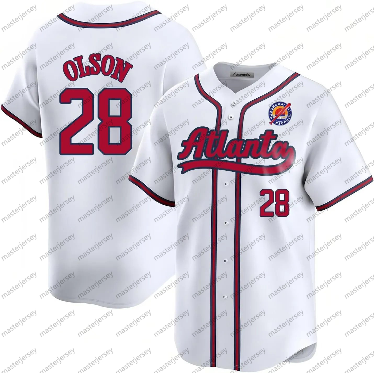 Custom Baseball Jerseys AARON ALBIES ACUNA JR. Men/Women/Youth Jersey Sweatshirt - Embroidered Loose Fit