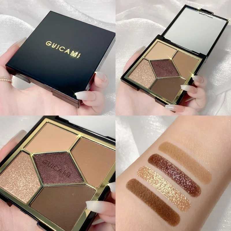 Five-color lescent Eyeshadow Palette Five-color Eyeshadow Eye Makeup Palette Cosmetics Earth Color INS Popular EyeshadowXJ241230