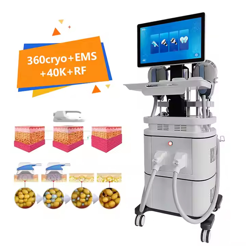 NEW Double Chin Treatment Cryolipolysis RF Cooling Sculpting Fat Freezing 360 Loss Weight Cryo Therapy Slimming Machine