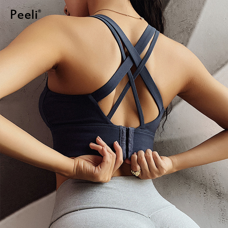 Seamless Sport Bras Women Plus Size Sexy Gym Crop Tops Breathable Solid Yoga Bra Workout Top Sports Underwear S-Xxl