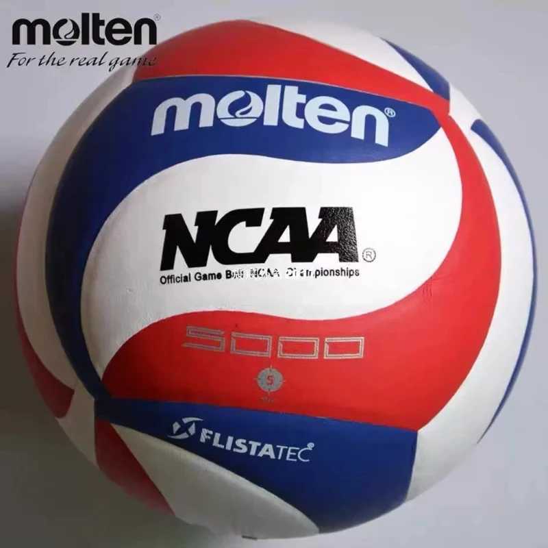 Molten Professional Competition Volleyball Hard Row Wear-Resistant Indoor and Outdoor Training Size 5 PU NCAA 5000XJ241230