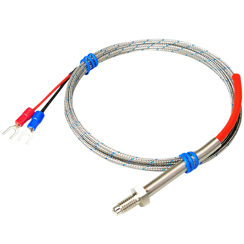 Wholesale K-Type M6 Probe With Dwe74 Spring Multi Strand Precision Screw Thermocouple E-Type Temperature Sensor