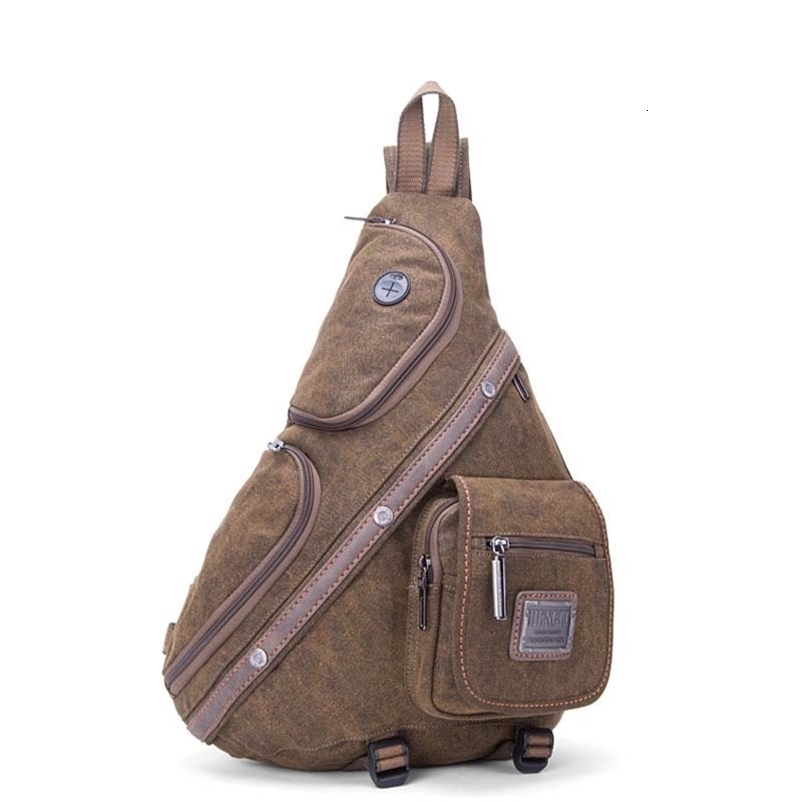 High Quality Canvas Men Messenger Chest Bag Cross body Rucksack Laptop Satchel Climb Back Pack Single Shoulder Bag 241228