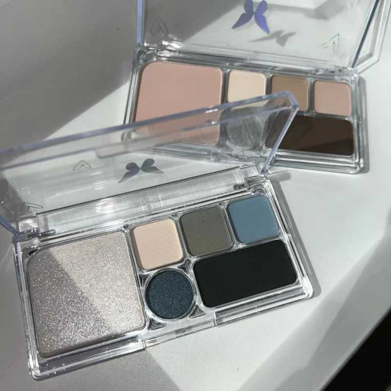 Smoky Matte Eyeshadow 6Colors Giltter Eye Shadow Palette Highlighter For Face B Korean Makeup Eyeshadow Palette Cool StyleXJ241230