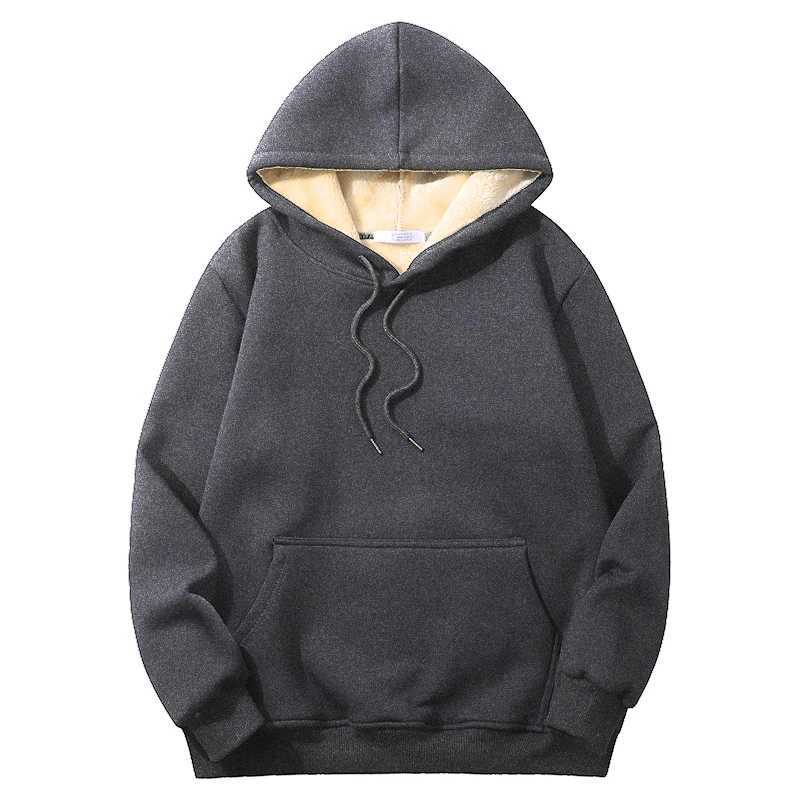 Winter hooded sweatshirt thick and warm Lambswool hooded pants mens sportswear brand casual sportswear fashionable windproof unisex style Sp W241230