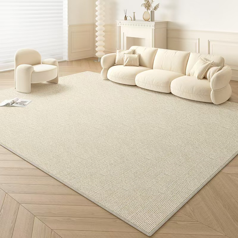 4675-56.6-GZX-Minimalist Solid Color Carpet Living Room Sofa Large Area Decorative Rug Bedroom Lines Polyester Thickened Furry Home Floor Mats