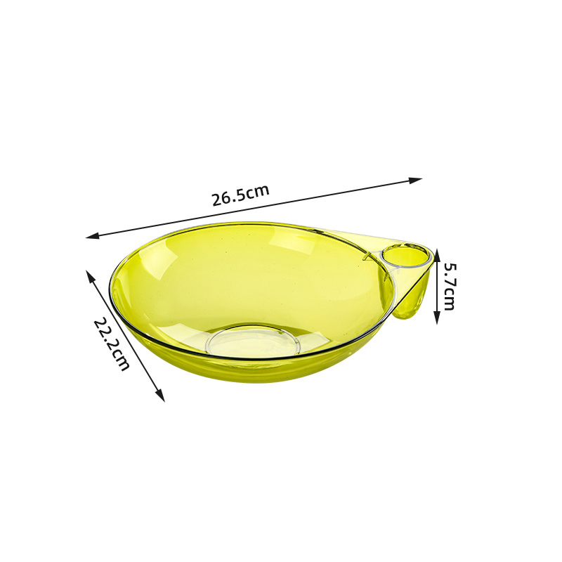 Modern Multi-Purpose Silver Rimmed Fruit Serving Tray
