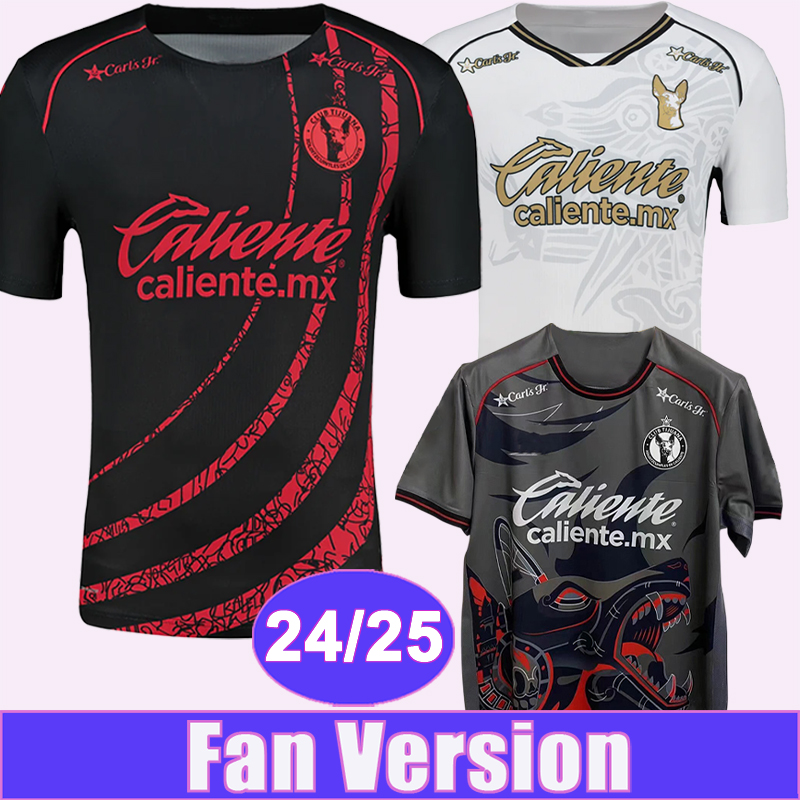 24 25 Tijuana Soccer Jersey CASTANEDA C. GONZALEZ K. BALANTA PARRA C. RIVERA D. BARBOSA Home Away 3rd Football Shirts Uniforms