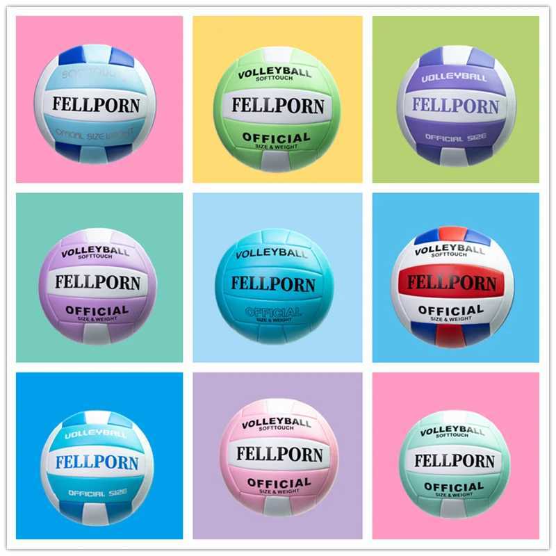 New Style 12 Colors Indoor Volleyball New High Quality Leather PVC Soft Beach Volleyball Hard Volleyball Training Game BallXJ241230