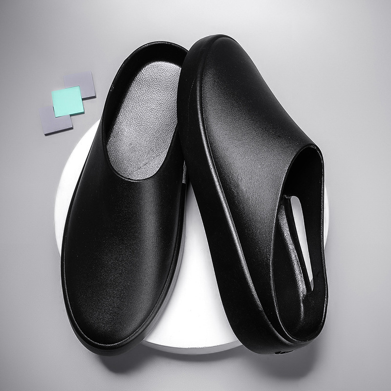 2025 new large-size baotou drag male fashion wear couple hundred pairs heelless lazy half slippers beach indoor and outdoor slippers female