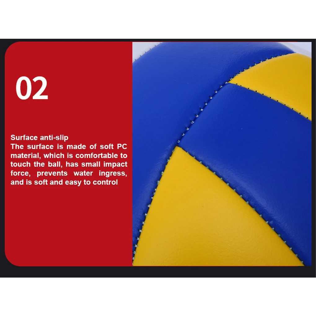 Size 5 Volleyball Soft Touch PU Ball Indoor Outdoor Sport Sand Beach Game Play Portable Training Accessories for ChildrenXJ241230