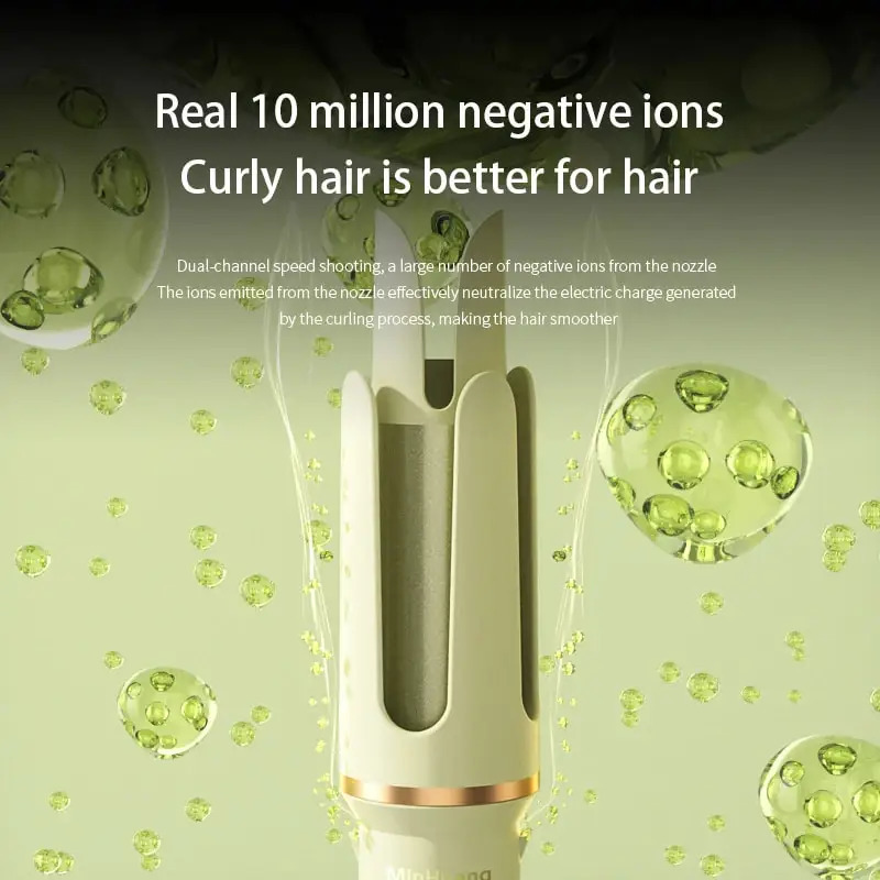 Automatic Curler 32Mm Auto Rotating Ceramic Roller Professional Iron Wand Hair Waver Curling Tool 241230