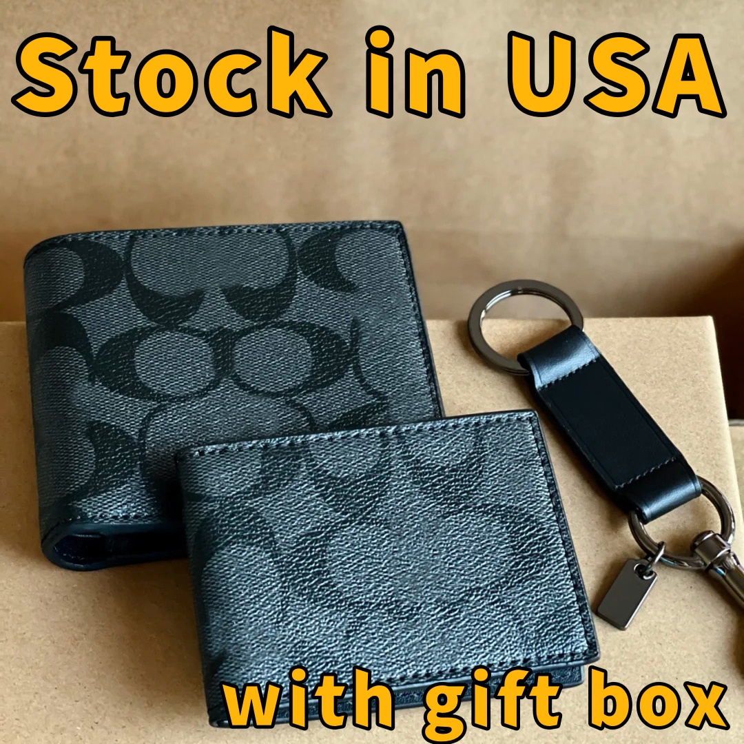 gift set designer mens wallet 3pcs women mens wallets designers womens wallet men card holder luxury purse zippy keychain wallets purses portafoglio uomo donna coin
