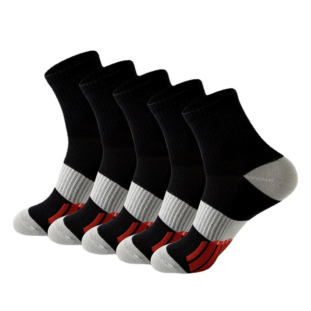 Ddmytiger Ddmytiger China Basketball Socks Men S Mid Tube Sweat Absorption Anti Odor Professional Running High Top Cotton Matching Color Sports