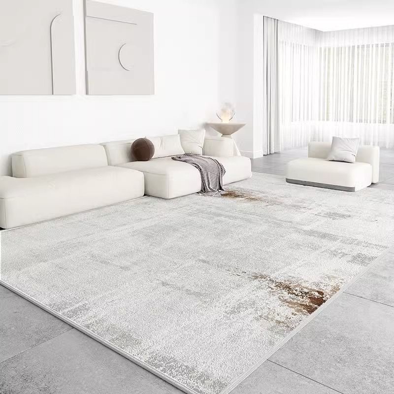4571-389.-53.8-GZX-Minimalist Solid Color Carpet Living Room Sofa Large Area Decorative Rug Bedroom Lines Polyester Thickened Furry Home Floor Mats