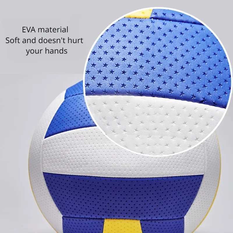 Soft Air Volleyball Beach PVC Machine Sewn Volleyball No.5 Special Ball For Student Competition Standard Volleyball Sports BallsXJ241230