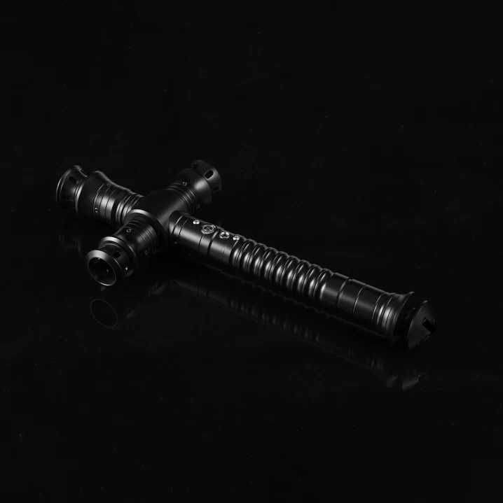 Yanqing Kylo Cross RGB lightsaber metal stand with 10 sets of sound fonts lace smooth swing heavy-duty dual pixel laser sword toy Y241230