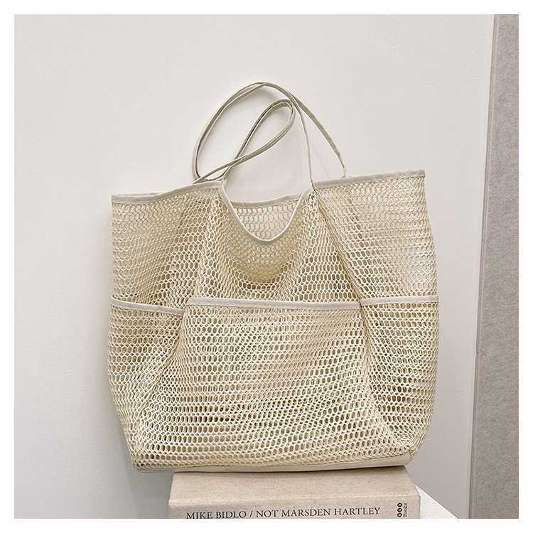 Women's One Shoulder Crossbody Straw Woven Bag, Women's Beach Bag, New Women's Tote Bag, Large Capacity Hollowed Out Handbag
