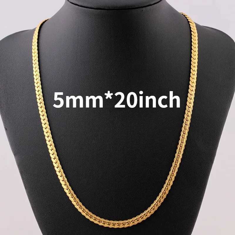 Fashion Wedding Engagement Jewelry 18-24 inches 925 sterling silver gold luxury brand design noble necklace chain W241230